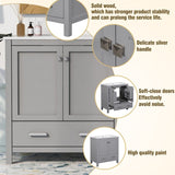 ZNTS 30" Gray Bathroom Vanity Single Sink, Combo Cabinet Undermount Sink, Bathroom Storage Cabinet 61468553