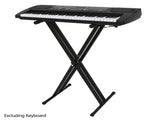 Dual-tube X-Shape Keyboard Stand Black 60826667