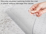 PVC Rectangle Floor Protection Mat Chair Mat with Nail Transparent 24469155