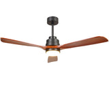 ZNTS 52 inch wood Ceiling Fan with Lights W1891124514