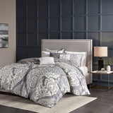 King/Cal King 6 Piece Printed Duvet Cover Set B03597323