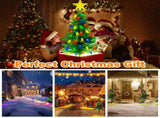 2Pack Solar Christmas Tree Lights 37.4in - 100 LED 4 Colors 8 Modes, IP44 Waterproof Outdoor Pathway 66699131