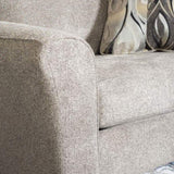 Camero Fabric Pillowback Arm Chair, Gray T2574P195452