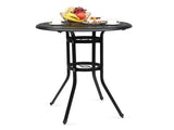 32*32*41" Outdoor Patio Cast Aluminum Round Bar Table 49406903