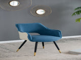 Set of 2 Blue Fabric Side Chair, Living Room Bedroom Kitchen Vanity Accent Chair, 23" x 23" x 34" W2078127365