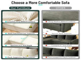 Convertible Corduroy L-shaped Sectional Bed With Storage & Cup Holder Armrest Modern Sleeper 85110393