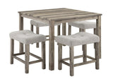 Dining Table, Bar Table and Chairs Set, 5 Piece Dining Table Set, Industrial Breakfast Table Set, W487P333512