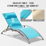 Pool Lounge Chairs Set of 3-Lake Blue W1859P321473
