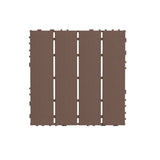 Plastic Interlocking Deck Tiles,44 Pack Patio Deck Tiles,12"x12" Square Waterproof Outdoor All W206P151693