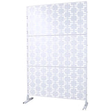 Outdoor & Indoor Privacy Metal Privacy 76" H48" W, Freestanding Decorative Privacy W465P193207