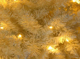 7.5ft Flocking Tied Light Christmas Tree 64917986