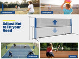 14ft Multi-Sport Net Set - Adjustable Height , Badminton/Volleyball/Pickleball/Tennis Use 44282245