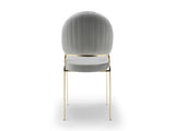 Ruby Modern & Contemporary style chair made with Metal & Gold Legs in Gray Color B009P241743
