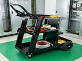 Heavy Duty Welding Cart 3-Tier, 400 Lbs Rolling Welder Cart with 360&deg Swivel Wheels & Tank Safety 84266210