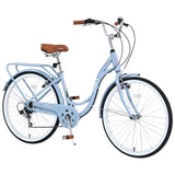 7 Speed, Steel Frame, Multiple Colors 24 Inch Ladies Bicycle W1019P165865