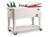80QT 87.5*38.5*91cm Rectangular Plastic Box Iron Leg Tube Freezer Insulation 01612551
