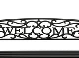 50" Outdoor Welcome Backrest Cast Iron Bench 27571420