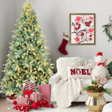 Artificial 7ft Blue green Tint Christmas Tree with 1845 PE/PVC Mixed Branch Tips, 500L warm white 67615630