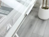 WHITE adjustable tempered glass drafting printing table with chair 76053892