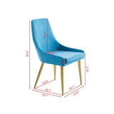 Fabric Dining Chairs Set of 2, Upholstered Armless Accent Chairs, Classical Appearance and Stainless W1241119372