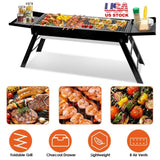 ZNTS Portable BBQ Griddle, Foldable Kabob Barbecue for Outdoor Hibachi BBQ Lamb Skewer Camping Barbecue 25882230