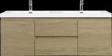 ZNTS 60" Floating Bathroom Vanity with Sink, Modern Wall-Mounted Bathroom Storage Vanity Cabinet with W1573P152706