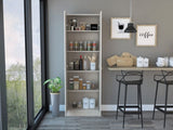 Multistorage Pantry Cabinet, Five Shelves, Double Door Cabinet -Pearl B20091966