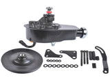 Black Steel Power Steering Pump With Bracket Kit & Pulley Fit for Small Block Chevy 265 283 305 327 71782395