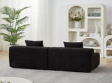 Chenille sectional sofa with 2 pillows,Symmetrical Modular Sofa Sectional for bedroom, living room, W834P389131