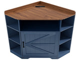 Corner Cabinet, Corner Storage Shelf with USB Ports and Outlets Industrial Organizer for Small Space W6018P577720