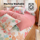 3 Piece Spring Pink Floral Duvet Cover Set for Women Adults Home Bedroom Pink Flowers Bedding Set 70299009