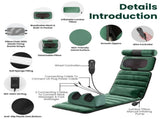 Full Body Electric Massage Mat with Detachable Neck & Foot Kneading Units, Inflatable Lumbar Pillow 80368562