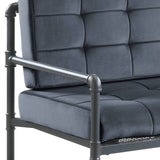 Brantley Gray Velvet & Sandy Gray Finish Loveseat B2726P288748