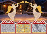 5.6FT 2-Piece 2D Christmas Light Decoration with 110 Warm White LED Lights, 30V 3.6W Christmas 71889398