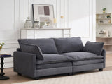NewModular Sofa , Velvet Large U-Shaped Couch Comfy Upholstered 2-Seat Sofa, 2 W2705P268484