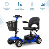 ZNTS 4 Wheel Mobility Scooter for Seniors, Electric Power Wheelchair with Lights and Long Range Battery 25285370