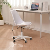 ZNTS Armless Office Chair,Ergonomic Small Computer Desk Chair with Wheels,Adjustable Rolling Chair, W2533P171799