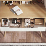 Makeup Vanity Desk 3 Adjustable Lighted Mirror solid wood table feet , Dressing Table Set 08035999