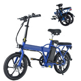 ZNTS Adult Electric Bicycles 500 W Motor 15.5 MPH Max Speed, 16inch Tire, 42 V 10.4 AH Removable Battery MS320652AAC