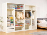 Shoe Storage Box, 8 Pack Clear Plastic Stackable Shoe Organizer with Magnetic Door 08870739