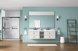 84in. W x48 in. H Metal Framed Bathroom Mirror for Wall, Rectangle Mirror, Bathroom Vanity Mirror W1272101957