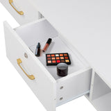 15mm E0 particleboard linen two draw three holes with lock salon cabinet white 85364125
