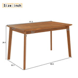 Mid-century Modern 47 inch Dining Table, Space-Saving Dinette for Home, Kitchen, Apartment, N752P271218D