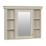 35'' x 28'' Blue Wall Mounted Bathroom Storage with Mirror Door, Modern Bathroom Wall WF323692AAY