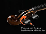 GV406 4/4 Acoustic Violin Kit Natural w/Square Case, 2 Bows, 3 In 1 Digital 11791316