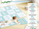 26PCS ABC Alphabet EVA Foam Play Mat, 31.7531.751.02cm BPA-Free Non-Slip Floor Tiles for 10 81095259