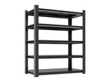 5-Tier Metal Storage Shelving, Industrial Utility Rack, Adjustable Height Bookcase for Living Room, 51207894
