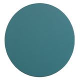 Teal Round Side Table with Bottom Shelf B062P181367