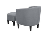 Moss 25.5" Wide Polyester Barrel Chair and Ottoman B343P311017