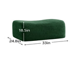 Ottoman Teddy Fabric-Green W714P357247